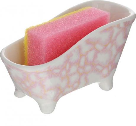 Набор для мытья посуды Besko "Розовый мрамор", 2 предмета. 532-152