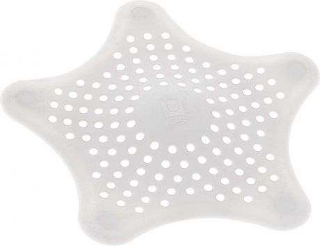 Фильтр для раковины Umbra "Starfish", на присосках, цвет: белый, 16 х 16 см