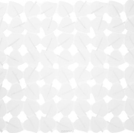 Коврик для раковины Tescoma "Clean Kit. Листочки", цвет: белый, 32 x 28 см