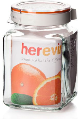 Банка для сыпучих продуктов "Herevin", с крышкой, 1,5 л