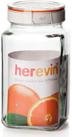 Банка для сыпучих продуктов "Herevin", с крышкой, 2 л. 143016-000