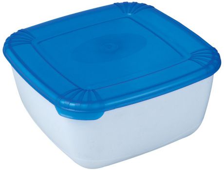 Контейнер пищевой Plast Team "Polar", цвет: голубой, прозрачный, 1,5 л