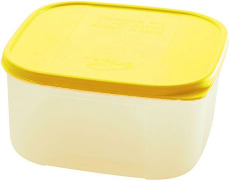 Контейнер для пищевых продуктов Plastic Centre "Bio", цвет: желтый, прозрачный, 700 мл