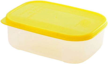 Контейнер для пищевых продуктов Plastic Centre "Bio", цвет: желтый, прозрачный, 1,3 л
