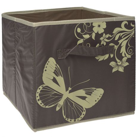 Ящик для хранения "Hausmann", без крышки, цвет: коричневый, 31 x 34 x 29,5 см