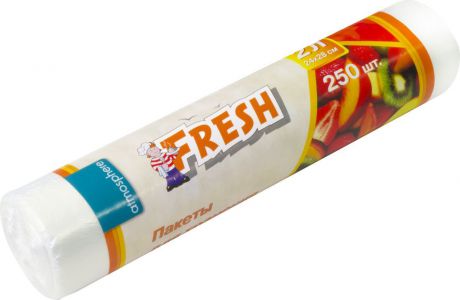 Пакеты для хранения продуктов Atmosphere "Fresh", 24 х 28 см, 2 л, 250 шт