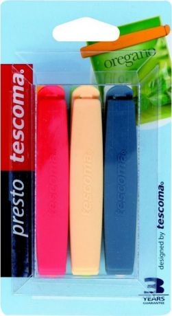 Набор зажимов для пакетов Tescoma Presto, цвет в ассортименте, 6 шт