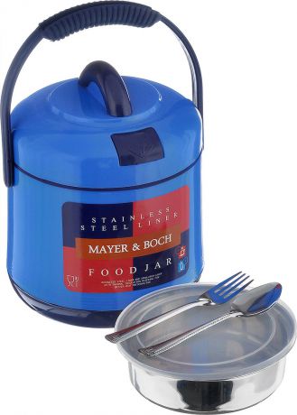 Термос пищевой "Mayer & Boch", цвет: синий, 1,6 л