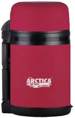 Термос "Арктика", с чашкой, цвет: красный, 0,8 л. 203-800