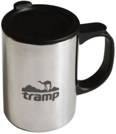 Термокружка "Tramp", с поилкой, цвет: серый, 0,3 л. TRC-018