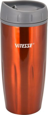 Термокружка "Vitesse", цвет: оранжевый, 480 мл. VS-2638