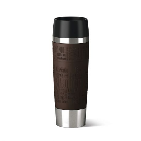 Термокружка Emsa "Travel Mug Grande", цвет: коричневый, стальной, 500 мл