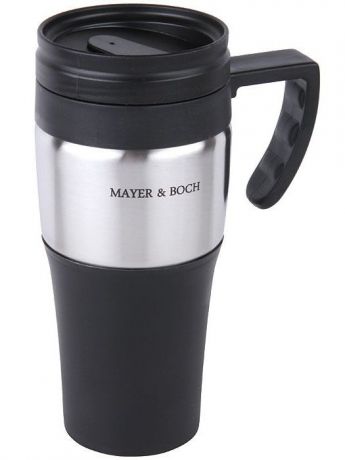Термокружка "Mayer & Boch", цвет: черный, 450 мл. 26638