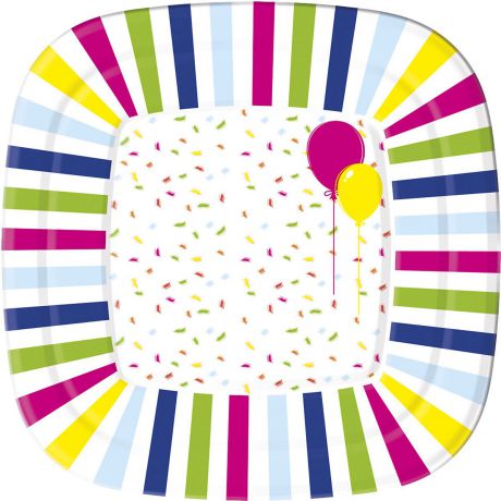 Набор одноразовых тарелок Duni "Balloons And Balloons", 22 х 22 см, 10 шт