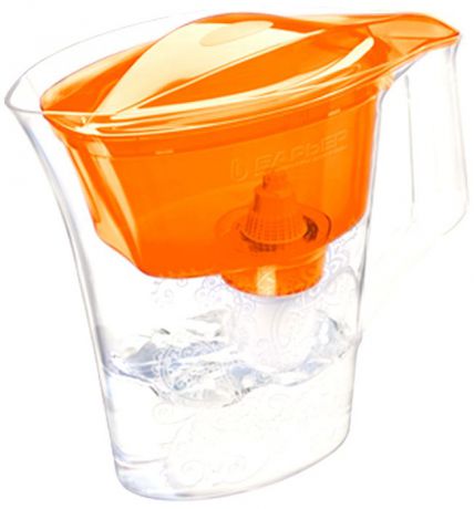 Фильтр-кувшин для очистки воды Барьер "Танго", с узором, цвет: оранжевый