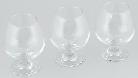 Набор бокалов для коньяка Pasabahce "Bistro", 400 мл, 3 шт