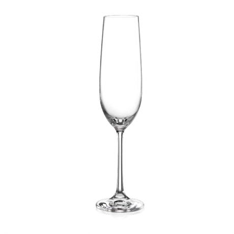 Набор бокалов для шампанского Bohemia Crystal "Виола", 190 мл, 6 шт. 40729/190
