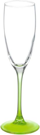 Бокал для шампанского Luminarc "Эталон", цвет: прозрачный, салатовый, 170 мл