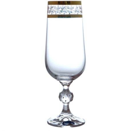 Набор бокалов для шампанского Bohemia Crystal "Клаудия", 180 мл, 6 шт. 40149/43081/180