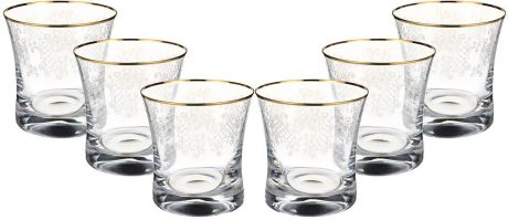 Набор стаканов для виски Bohemia Crystal "Grace. Ришелье", 280 мл, 6 шт