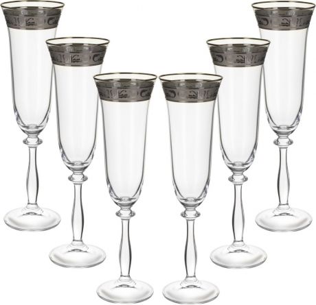 Набор бокалов для шампанского Bohemia Crystal Angela, БКС0223, 190 мл, 6 шт