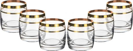 Набор стаканов для виски Bohemia Crystal Ideal, БКС0266, 230 мл, 6 шт