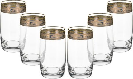 Набор стаканов для воды Bohemia Crystal Ideal, БКС0259, 380 мл, 6 шт