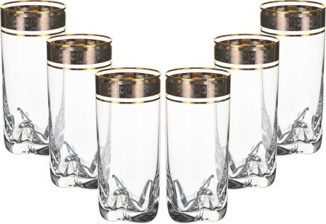 Набор стаканов для воды Bohemia Crystal Barline Trio, БКС0277, 300 мл, 6 шт