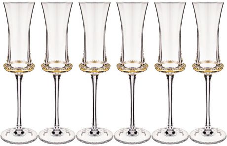 Набор бокалов для шампанского Муза "Бургундия", 130 мл, 6 шт