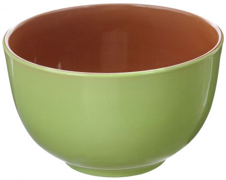 Салатник Борисовская керамика "Радуга", цвет: салатовый, коричневый, 2 л