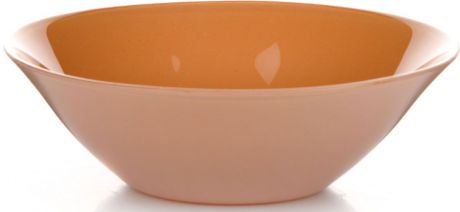 Салатник Pasabahce "Оранж Виллаж", цвет: оранжевый, диаметр 14 см