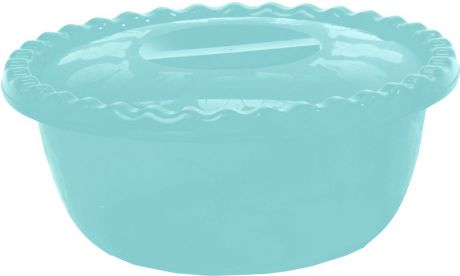 Миска Idea, цвет: аквамарин, с крышкой, 5 л