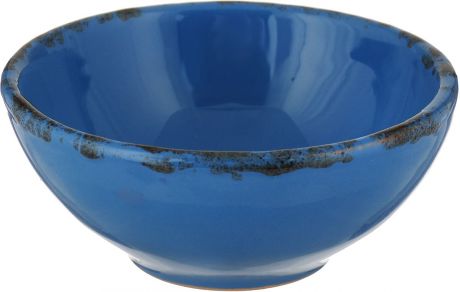 Розетка для варенья Борисовская керамика "Радуга", цвет: темно-синий, голубой, 200 мл