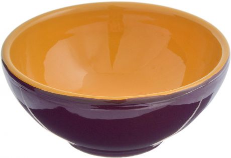 Розетка для варенья Борисовская керамика "Радуга", цвет: темно-фиолетовый, светло-коричневый, 200 мл