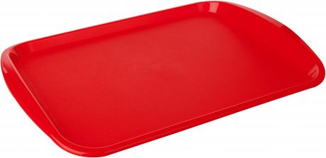 Поднос "Plast Team", цвет: красный, прямоугольный, 47 х 33 х 3 см