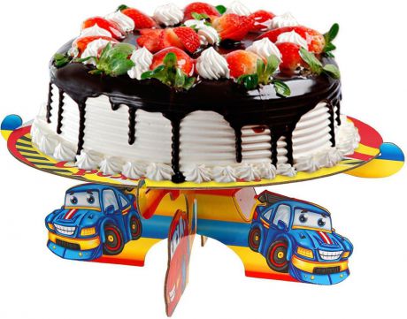 Страна Карнавалия Подставка для пирожных С днем рождения Тачки 1070533