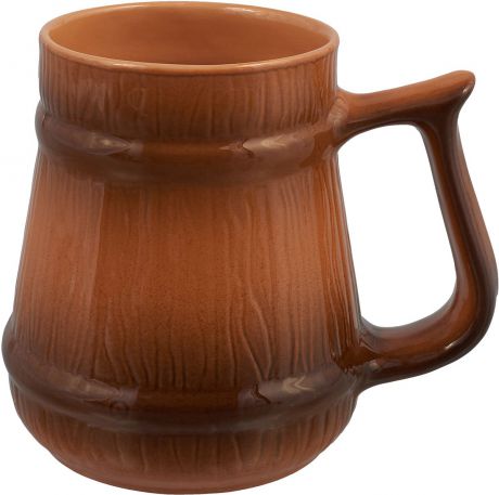Кружка пивная Борисовская керамика "Стандарт", цвет: темно-коричневый, 1,2 л