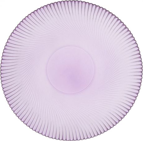 Тарелка NiNaGlass "Альтера", цвет: сиреневый, диаметр 26 см