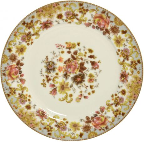 Тарелка Nanshan Porcelain "Фантазия", цвет: белый, диаметр 23 см