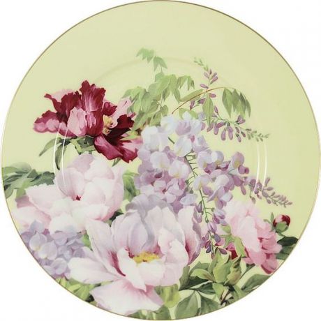Тарелка десертная Anna Lafarg Stechcol "Райский сад", цвет: желтый, диаметр 19 см