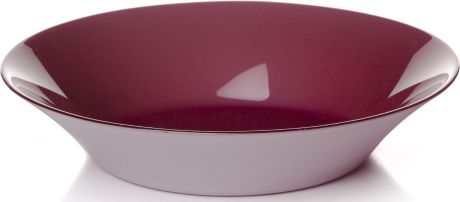 Тарелка глубокая Pasabahce "Пепл Сити", цвет: фиолетовый, диаметр 22 см