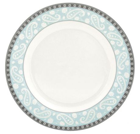 Набор десертных тарелок Esprado "Arista Blue", цвет: белый, черный, голубой, диаметр 20 см, 6 шт . ARB020BE301