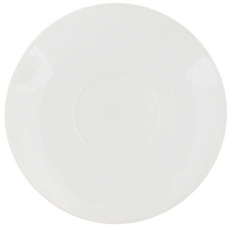 Блюдце "Фарфор Вербилок", цвет: белый, диаметр 11 см