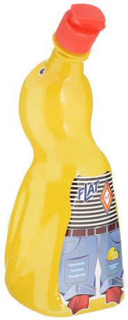 Очиститель унитазов Flat "Настоящий" утенок", с ароматом лимона, 850 мл