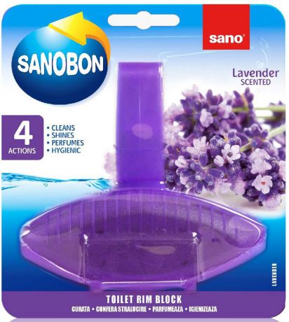 Подвеска для унитаза Sano "Sanobon Blue Purple Lavender", классическая, 55 г