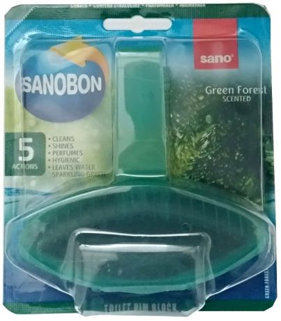 Подвеска для унитаза Sano "Sanobon Blue. Green Forest", 55 г