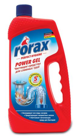 Чистящее средство для сливных труб "Rorax", 1 л