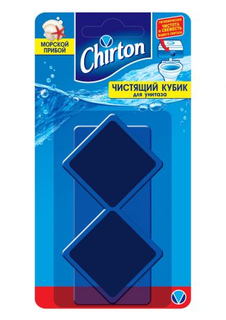 Чистящий кубик для унитаза Chirton "Морской прибой", 50 г, 2 шт