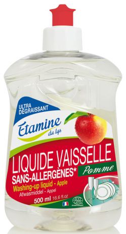 Экологичное средство для мытья посуды Etamine du Lys "Яблоко", 500 мл