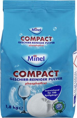 Порошок для посудомоечной машины Minel "Compact", 1,8 кг